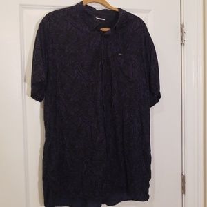 RVCA Relaxed Fit Short Sleeve Button Up 2XL